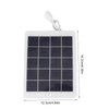 3W 5V Solar Panel Charger, Portable Solar Battery Charger High-Efficiency
