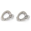 2Pcs Climbing Hangers Stainless Steel Durable Sturdy Smooth Convenient Rock