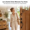 2 Pack Shopkeepers Bell for Door Opening, Magnetic Wood Doorbell