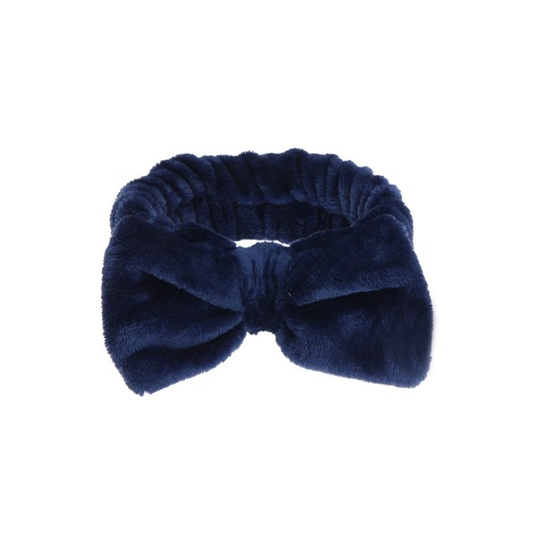 Diadema de pelo con lazo para mujer, de forro polar
