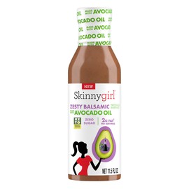 Skinnygirl Sugar Free Gluten Free Avocado Oil Salad Dressing, Zesty Balsamic, 11.5 Ounce (Pack of 6)