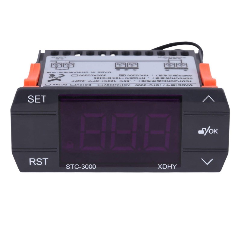 Temperature Controller, STC-3000 110V-220V Digital Temperature Controller Thermostat with Sensor