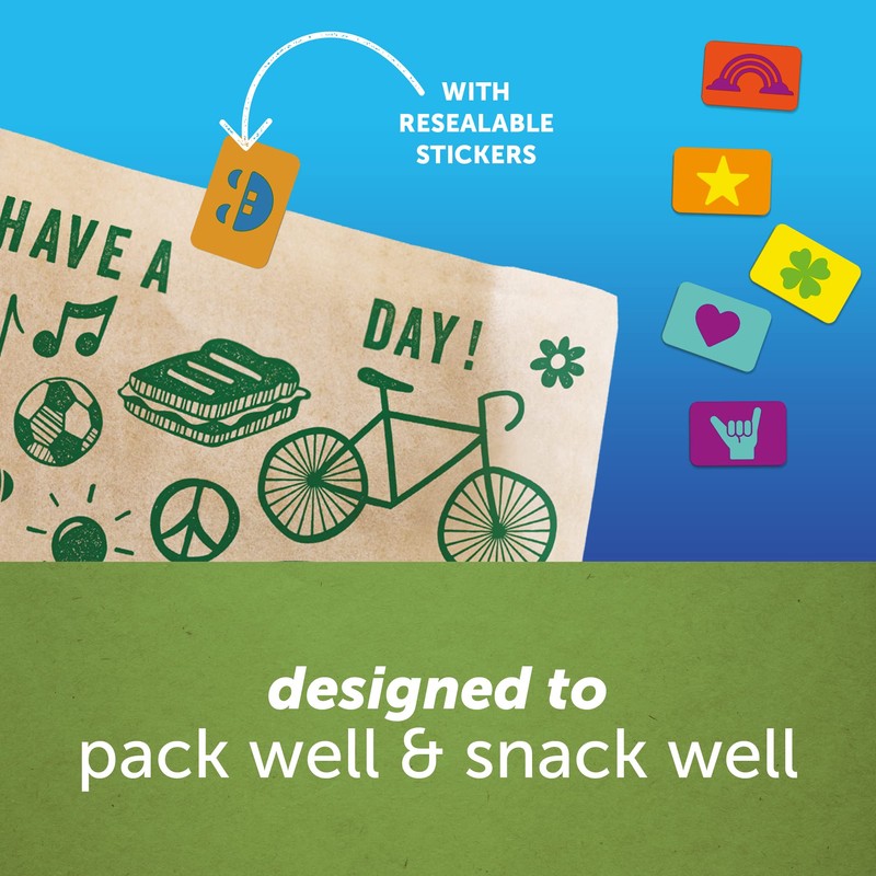 Ziploc Paper Sandwich and Snack Bags, Recyclable & Sealable with