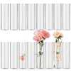SUREHOME Glass Cylinder Bud Vases for Centerpieces Set of 16