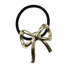 Papasgix Metal Hair Ties Metal Geometric Elastic Hair Ties Hair Cuff Wrap Hair Ties For Thick Hair Elastic Hair Ties For Women Hair Accessories Hair Clip Brown (Gold, One Size)