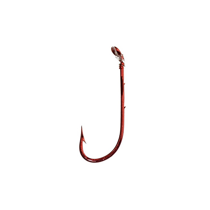 Tru Turn Snelled Baitholder Hook (Bleeding Red, 2)