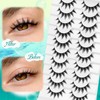 Fyonas Lashes Manga False Eyelashes 9-12mm Anime Lashes Strips C