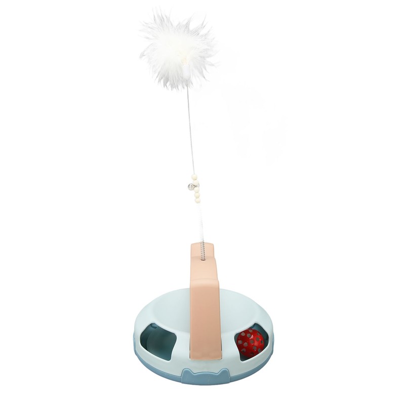 Automatic Rotating Feather Toy Relieve Boredom Bite Resistant Interactive Cat