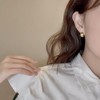 Women's Hoop Earrings, Popular, Small, Non-Hole Earrings, Adult, Elegant, 18k