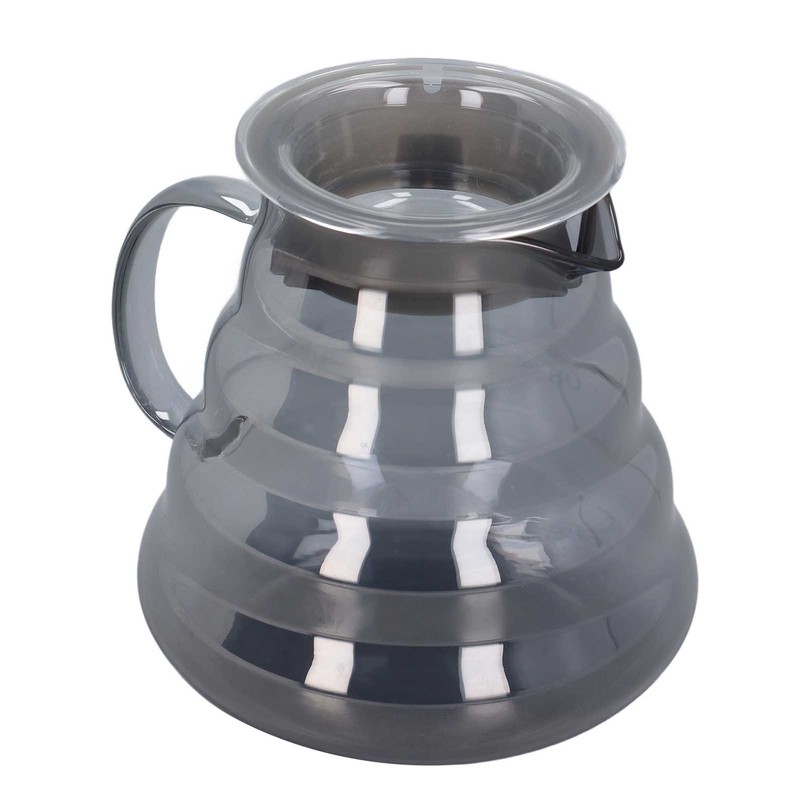 Electroplated Grey Coffee Pot High Borosilicate Glass Hand Coffee Server