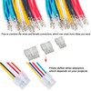 Tcenofoxy JST Molex Cable Connector Kit, Compatible with Molex Mini-Fit