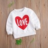 Valentines Day Sweatshirt Toddler Baby Girl Valentines Day Outfit Heart