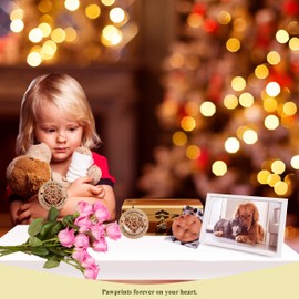 Jolette Designs Pet Loss Gifts - Dog and Cat Memorial Ornament - Thoughtful Pet Loss Sympathy Gift - USA Made Wooden Remembrance Paw Print Ornaments for Pet Lovers - Dog Memory and Passing Away Gift