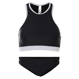 La-V Girls' Two-Piece Sports Bikini, black