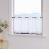 Eslir Panel Curtain with Eyelets, Kitchen / Bistro Curtains, Transparent
