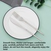 Stainless Steel Dinner Fork, Food-Grade BBQ Forks Silverware, Telescopic Extendable