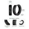 ChicSilver Black Hoop Earrings for Men Celtic Knot Irish Black