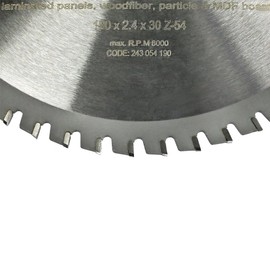 S&R Circular Saw Blade 190mm 54T - Multi Material Plain Cut Blade for Precision Cuts