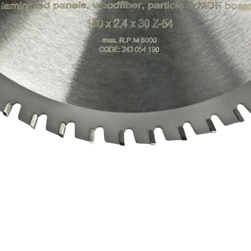 S&R Circular Saw Blade 190mm 54T - Multi Material Plain