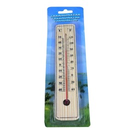 Silverline Termómetro Ambiental Madera De Pared