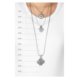 Ginger Snaps Mixed Metal Spur Necklace | Interchangeable & Adjustable Snap Jewelry Collection | Button Charms for Necklaces, Bracelets & Rings | Standard Size | SN96-15