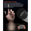 JOWILIN Gaming Finger Sleeves, 4 Pcs Silver Fibers Gaming Gloves