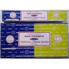 3 X Nagchampa & Tropical Lemongrass Satya Combo Incense Sticks