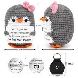 Pocket Hug Doll, Type A3 Creative Knitted Wool Doll, Positive Knitting Wool and Small Hug Lucky Charm, Courage Mothers Day Birthday Get Well Soon Anniversary Valentine's Day School Gift