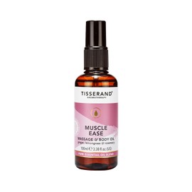 Tisserand Aromatherapy - Muscle Ease Massage & Body Oil - Ginger, Lemongrass, Rosemary - 100% Pure Essential Oil Blend - 100ml