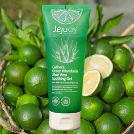 Jeju On Soothing Gel Qterra Green Tangerine Aloe Vera Moisturizing Moisture Replenishment Skin Soothing 200ml / 제주온 수딩젤 큐테라 풋귤 알로에베라 보습 수분충전 피부진정 200ml