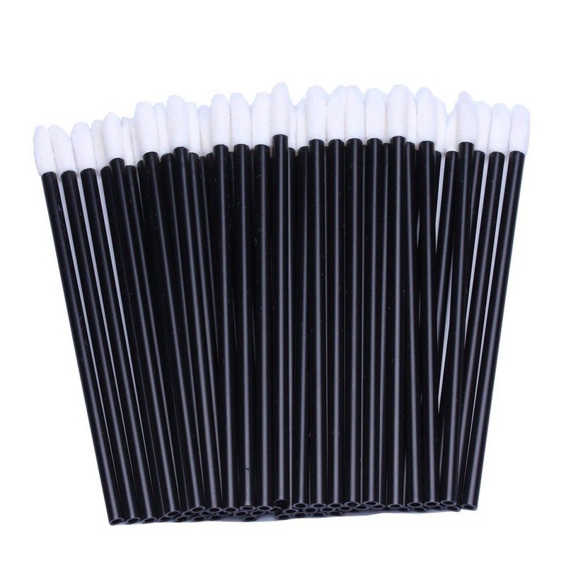 100pcs Disposable Lip Gloss Applicators Lipstick Wands Makeup Applicator Lip