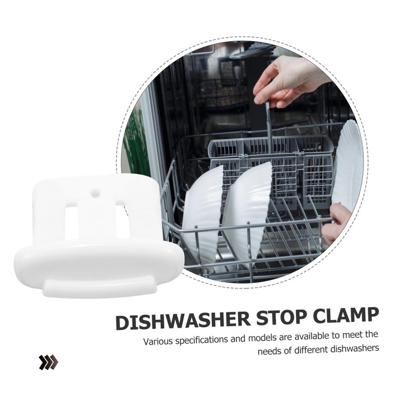 jojofuny Wd12x10304 Dishwasher Stopper Clip 5pcs Dishwasher Rack Slide End