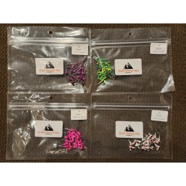 Wright Adventure Shop 100 pcs 1/32 oz Painted Lead Round Jig Heads: Choose Color