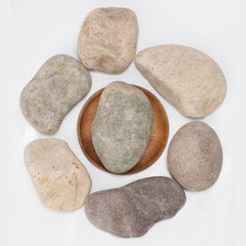 10 lbs Large Natural River Stones 2-3Inch Unpolished, Washed Pebbles for Landscaping, Garden Paths, and Aquariums. Perfect as Decorative Aquarium Rocks, Garden Stones