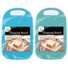 Plastic Chopping Board, Cutting Board, Cutting Tray, Twin Pack, Mixed