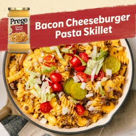 Prego Cheesy Bacon Cheddar Cheese Sauce, 14.5 oz Jar