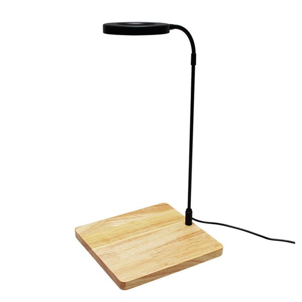 LED Aquarium Light, Full Spectrum LED Light with Wood Board