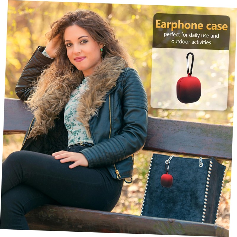 Gadpiparty 1Pc Gradient Protective Case for Lost Earphone Container with