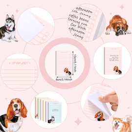300 Sheets to Do List Notes Daily Checklist Notebook Undated Memo Pad Color Block to Do Note Pad Weekly Plan Notepad Agenda and Organizer Planners for College Office Supplies (Dog Style)