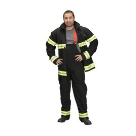 Aeromax Adult Firefighter Suit, Black, Large