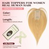 isheeny Hair Toppers For Women Real Human Hair Honey #27