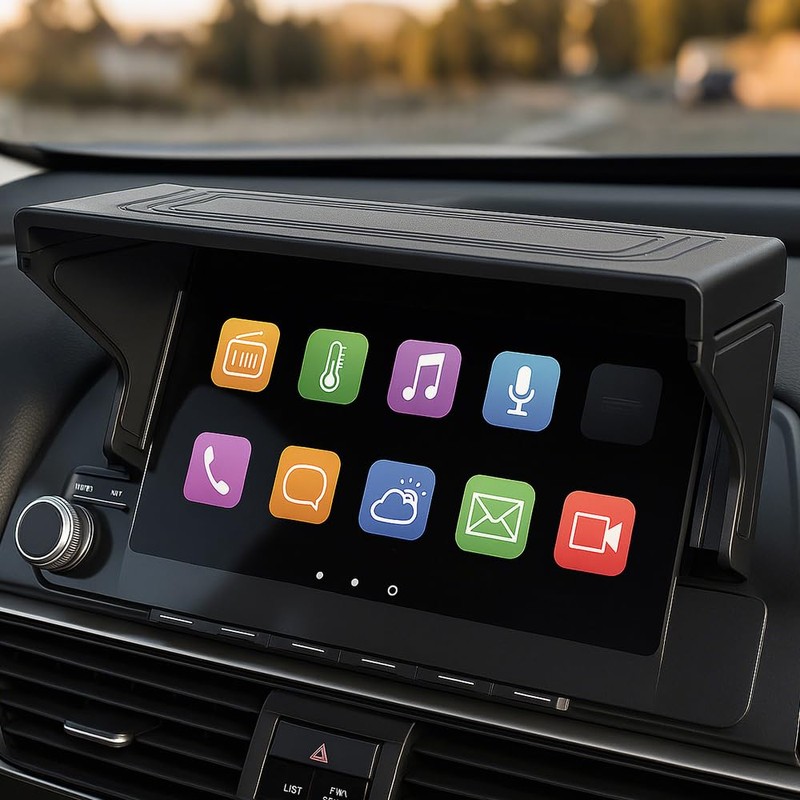 Car Navigation Sun Visor, Car Central Control Screen Light Shield,