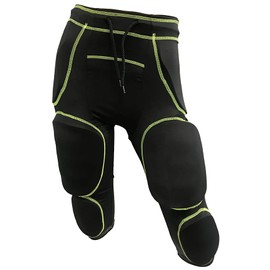 Epic Boy's 7-Pad Integrated Black Football Girdle (Pads Sewn in) S