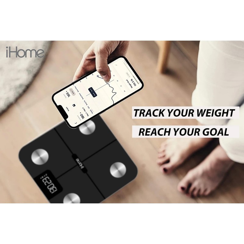 iHome Digital WiFi Smart Scale for Body Weight, Weight Scale,