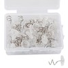 50 Clear Head Twist Pins for Bed Skirts,Secures Linens in