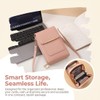 Anti Theft Leather Bag, Touchscreen Phone Crossbody Bag for Women,