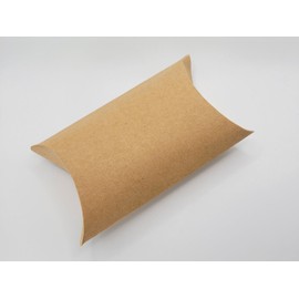 Kraft 20 Kraft Pillow Boxes 3 x 3.5 x 1 Wedding Favor Gift Box - Baby Shower Birthday