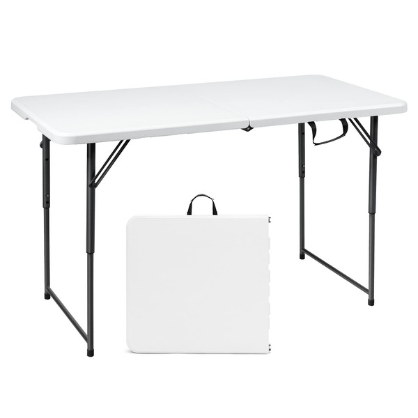 Goplus Folding Table Portable Plastic Picnic Party Dining Camp Tables