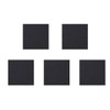 Mobestech 5 Pcs Square EVA & Rubber Anti-Vibration Pads (Black)
