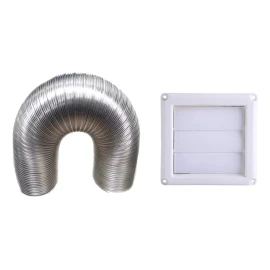 Miber Kit Ducto Flexible Aluminio 6puLG 2m  + Rejilla Ducto 6puLG